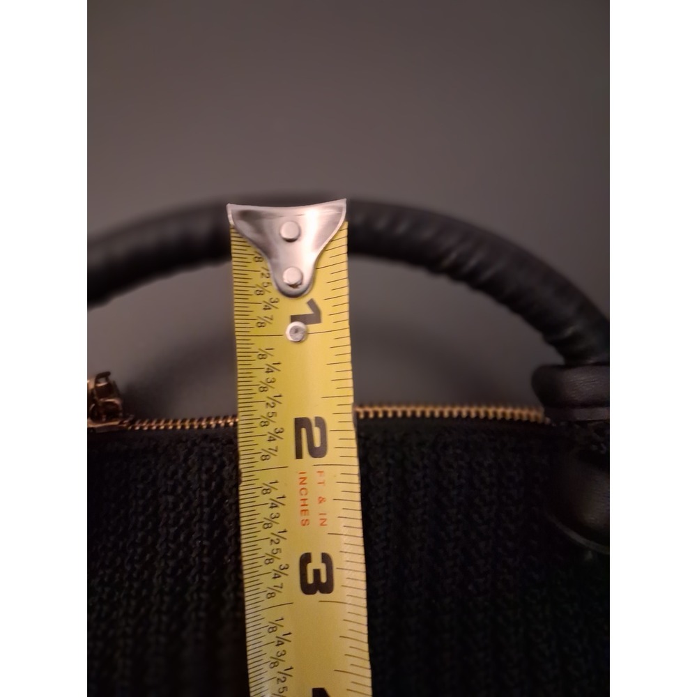Future Collective Gabriella Karefa-Johnson Black Knit Top Handle Handbag Bag - Picture 7 of 8